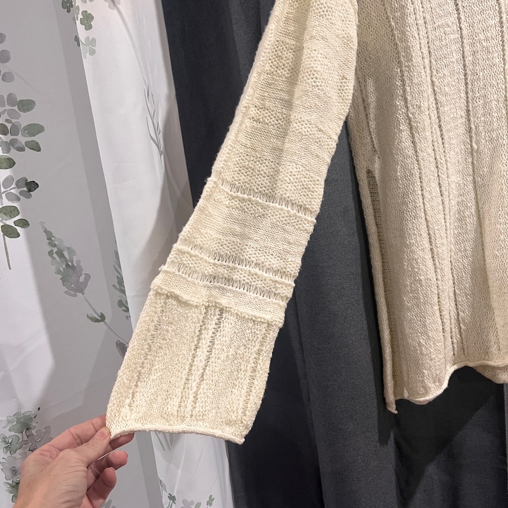 Altar'd State Cream V-Neck Sweater - Picture 8 of 9